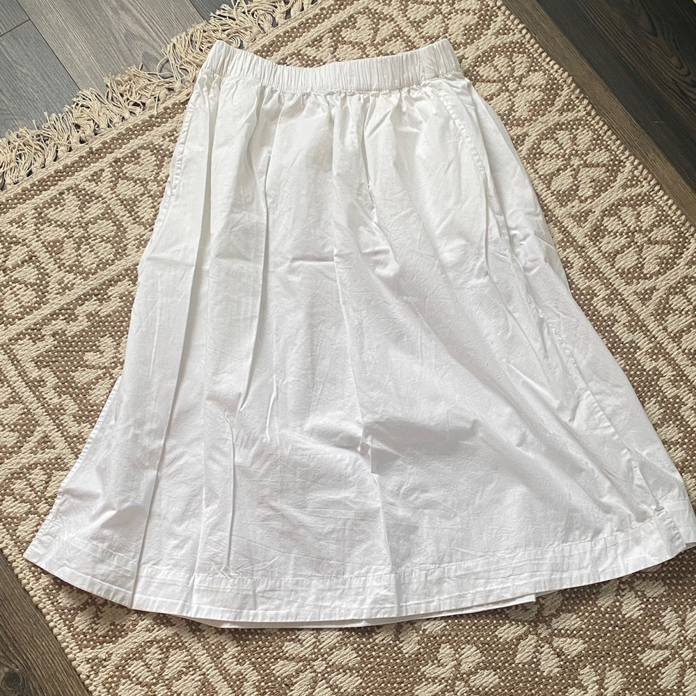Old Navy White Midi Skirt